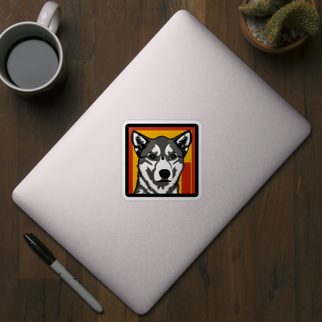 Husky Dog Pet Pop Art by shanestillz